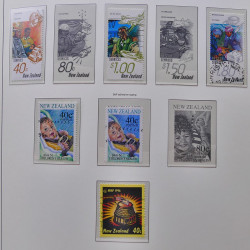 Collection timbres de Nouvelle Zélande 1931-2015 oblitérés en 2 albums Leuchtturm.