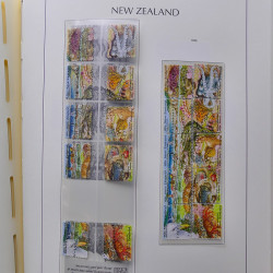 Collection timbres de Nouvelle Zélande 1931-2015 oblitérés en 2 albums Leuchtturm.
