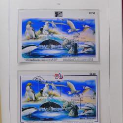 Collection timbres de Nouvelle Zélande 1931-2015 oblitérés en 2 albums Leuchtturm.