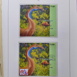 Collection timbres de Nouvelle Zélande 1931-2015 oblitérés en 2 albums Leuchtturm.