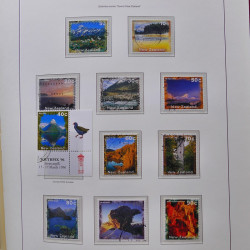 Collection timbres de Nouvelle Zélande 1931-2015 oblitérés en 2 albums Leuchtturm.