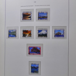 Collection timbres de Nouvelle Zélande 1931-2015 oblitérés en 2 albums Leuchtturm.