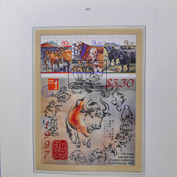 Collection timbres de Nouvelle Zélande 1931-2015 oblitérés en 2 albums Leuchtturm.