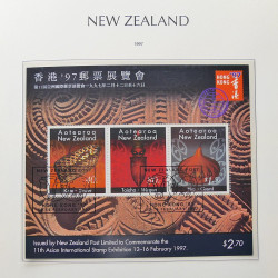 Collection timbres de Nouvelle Zélande 1931-2015 oblitérés en 2 albums Leuchtturm.