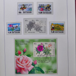 Collection timbres de Nouvelle Zélande 1931-2015 oblitérés en 2 albums Leuchtturm.