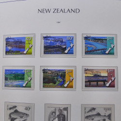 Collection timbres de Nouvelle Zélande 1931-2015 oblitérés en 2 albums Leuchtturm.