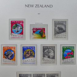 Collection timbres de Nouvelle Zélande 1931-2015 oblitérés en 2 albums Leuchtturm.