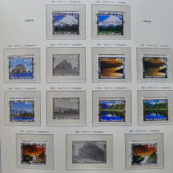 Collection timbres de Nouvelle Zélande 1931-2015 oblitérés en 2 albums Leuchtturm.