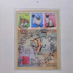 Collection timbres de Nouvelle Zélande 1931-2015 oblitérés en 2 albums Leuchtturm.