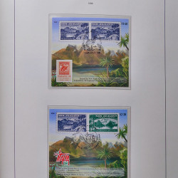 Collection timbres de Nouvelle Zélande 1931-2015 oblitérés en 2 albums Leuchtturm.
