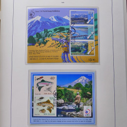 Collection timbres de Nouvelle Zélande 1931-2015 oblitérés en 2 albums Leuchtturm.