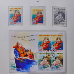 Collection timbres de Nouvelle Zélande 1931-2015 oblitérés en 2 albums Leuchtturm.