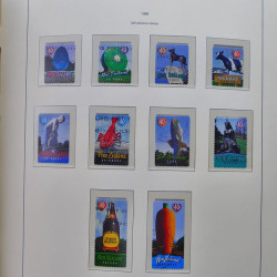 Collection timbres de Nouvelle Zélande 1931-2015 oblitérés en 2 albums Leuchtturm.