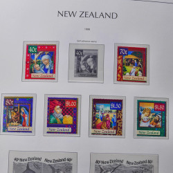 Collection timbres de Nouvelle Zélande 1931-2015 oblitérés en 2 albums Leuchtturm.