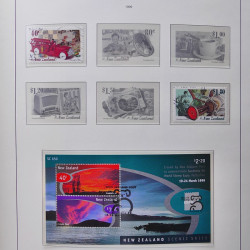 Collection timbres de Nouvelle Zélande 1931-2015 oblitérés en 2 albums Leuchtturm.