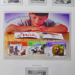 Collection timbres de Nouvelle Zélande 1931-2015 oblitérés en 2 albums Leuchtturm.