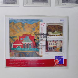 Collection timbres de Nouvelle Zélande 1931-2015 oblitérés en 2 albums Leuchtturm.