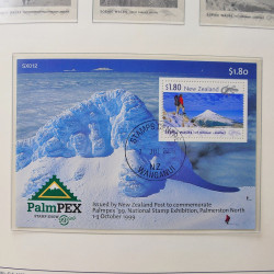 Collection timbres de Nouvelle Zélande 1931-2015 oblitérés en 2 albums Leuchtturm.