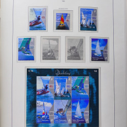 Collection timbres de Nouvelle Zélande 1931-2015 oblitérés en 2 albums Leuchtturm.