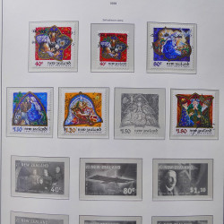 Collection timbres de Nouvelle Zélande 1931-2015 oblitérés en 2 albums Leuchtturm.