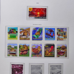 Collection timbres de Nouvelle Zélande 1931-2015 oblitérés en 2 albums Leuchtturm.