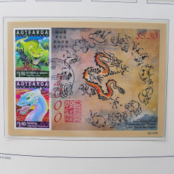 Collection timbres de Nouvelle Zélande 1931-2015 oblitérés en 2 albums Leuchtturm.