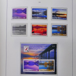 Collection timbres de Nouvelle Zélande 1931-2015 oblitérés en 2 albums Leuchtturm.