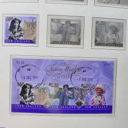 Collection timbres de Nouvelle Zélande 1931-2015 oblitérés en 2 albums Leuchtturm.