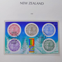Collection timbres de Nouvelle Zélande 1931-2015 oblitérés en 2 albums Leuchtturm.