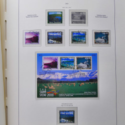 Collection timbres de Nouvelle Zélande 1931-2015 oblitérés en 2 albums Leuchtturm.