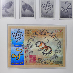 Collection timbres de Nouvelle Zélande 1931-2015 oblitérés en 2 albums Leuchtturm.