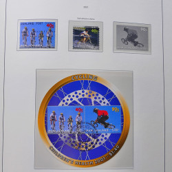 Collection timbres de Nouvelle Zélande 1931-2015 oblitérés en 2 albums Leuchtturm.