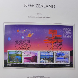 Collection timbres de Nouvelle Zélande 1931-2015 oblitérés en 2 albums Leuchtturm.