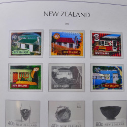 Collection timbres de Nouvelle Zélande 1931-2015 oblitérés en 2 albums Leuchtturm.