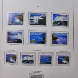 Collection timbres de Nouvelle Zélande 1931-2015 oblitérés en 2 albums Leuchtturm.