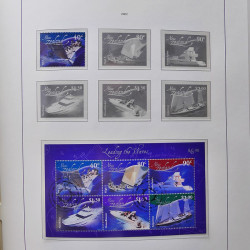Collection timbres de Nouvelle Zélande 1931-2015 oblitérés en 2 albums Leuchtturm.