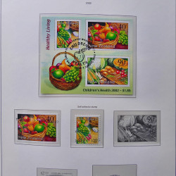 Collection timbres de Nouvelle Zélande 1931-2015 oblitérés en 2 albums Leuchtturm.