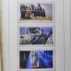 Collection timbres de Nouvelle Zélande 1931-2015 oblitérés en 2 albums Leuchtturm.