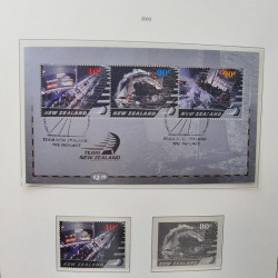 Collection timbres de Nouvelle Zélande 1931-2015 oblitérés en 2 albums Leuchtturm.