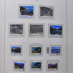 Collection timbres de Nouvelle Zélande 1931-2015 oblitérés en 2 albums Leuchtturm.
