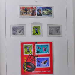 Collection timbres de Nouvelle Zélande 1931-2015 oblitérés en 2 albums Leuchtturm.