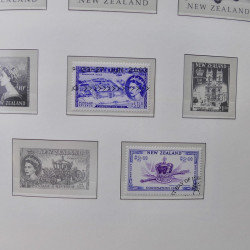 Collection timbres de Nouvelle Zélande 1931-2015 oblitérés en 2 albums Leuchtturm.