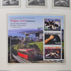 Collection timbres de Nouvelle Zélande 1931-2015 oblitérés en 2 albums Leuchtturm.