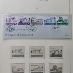 Collection timbres de Nouvelle Zélande 1931-2015 oblitérés en 2 albums Leuchtturm.