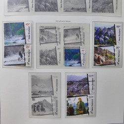 Collection timbres de Nouvelle Zélande 1931-2015 oblitérés en 2 albums Leuchtturm.