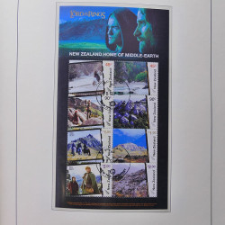 Collection timbres de Nouvelle Zélande 1931-2015 oblitérés en 2 albums Leuchtturm.