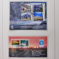 Collection timbres de Nouvelle Zélande 1931-2015 oblitérés en 2 albums Leuchtturm.