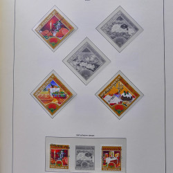 Collection timbres de Nouvelle Zélande 1931-2015 oblitérés en 2 albums Leuchtturm.