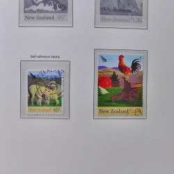 Collection timbres de Nouvelle Zélande 1931-2015 oblitérés en 2 albums Leuchtturm.