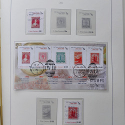 Collection timbres de Nouvelle Zélande 1931-2015 oblitérés en 2 albums Leuchtturm.